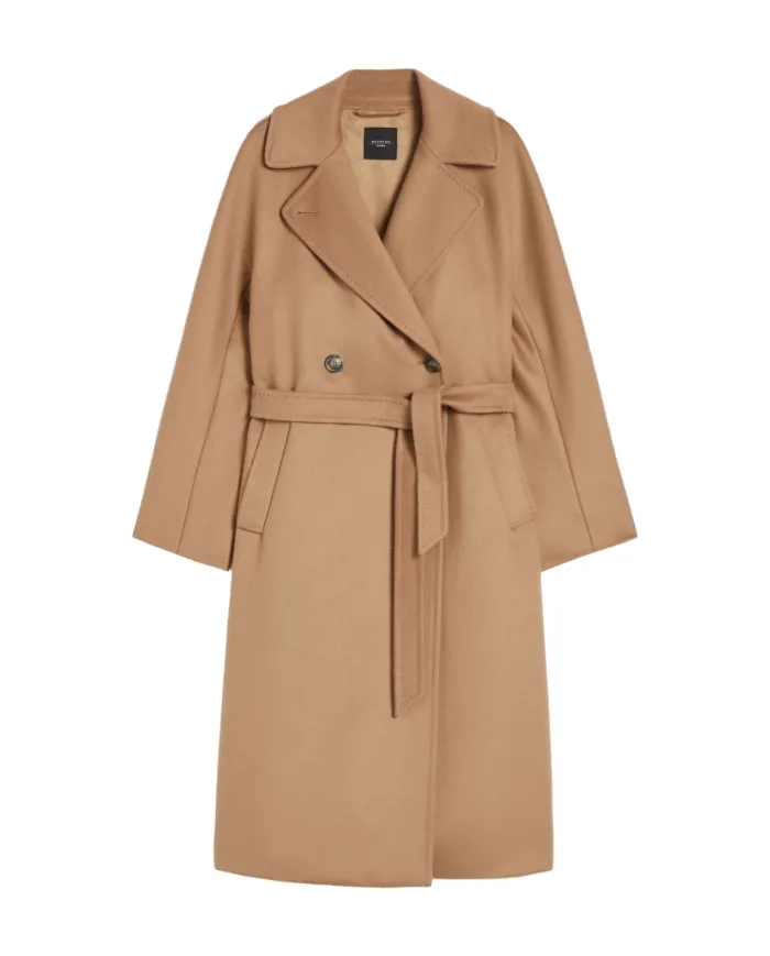 WEEKEND Cappotto Donna RESINA AI 25/26 lana stile trench 006 CAMMELLO