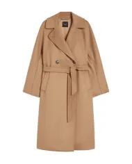 WEEKEND Cappotto Donna 5016102600 RESINA AI 25/26 lana stile trench 006 CAMMELLO