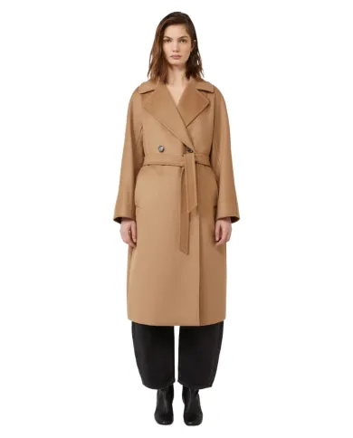 WEEKEND Cappotto Donna RESINA AI 25/26 lana stile trench 006 CAMMELLO