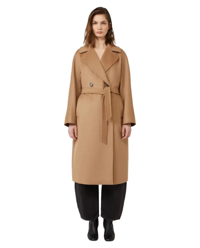 WEEKEND Cappotto Donna RESINA AI 25/26 lana stile trench 006 CAMMELLO
