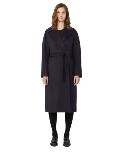 WEEKEND Cappotto Donna RESINA AI 25/26 lana stile trench 013 NERO