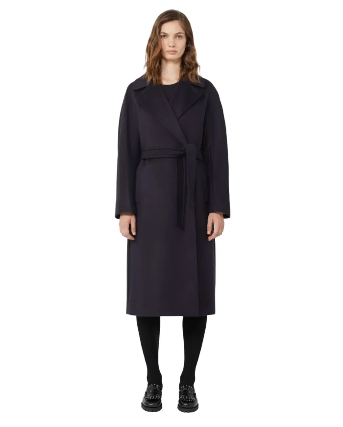 WEEKEND Cappotto Donna RESINA AI 25/26 lana stile trench 013 NERO