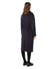 WEEKEND Cappotto Donna RESINA AI 25/26 lana stile trench 013 NERO