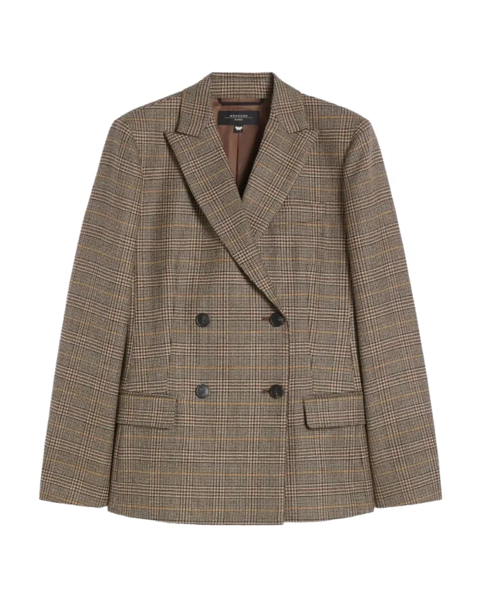 WEEKEND Giacca Donna 5046022600 GIOVE AI 25/26 lana stile blazer con motivo a quadri 001 dis GALLES WEEKEND Giacca Donna 5046022600 GIOVE AI 25/26 lana stile blazer con motivo a quadri 001 dis GALLES
