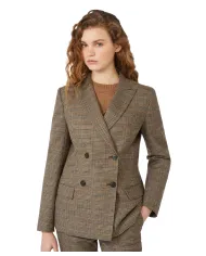 WEEKEND Giacca Donna 5046022600 GIOVE AI 25/26 lana stile blazer con motivo a quadri 001 dis GALLES