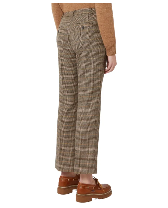 WEEKEND Pantaloni Donna BACO AI 25/26 lana con motivo a quadri 001 dis GALLES