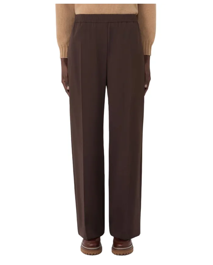 WEEKEND Pantalone Donna PETRA AI 25/26 lana con girovita elasticizzato 009 MORO