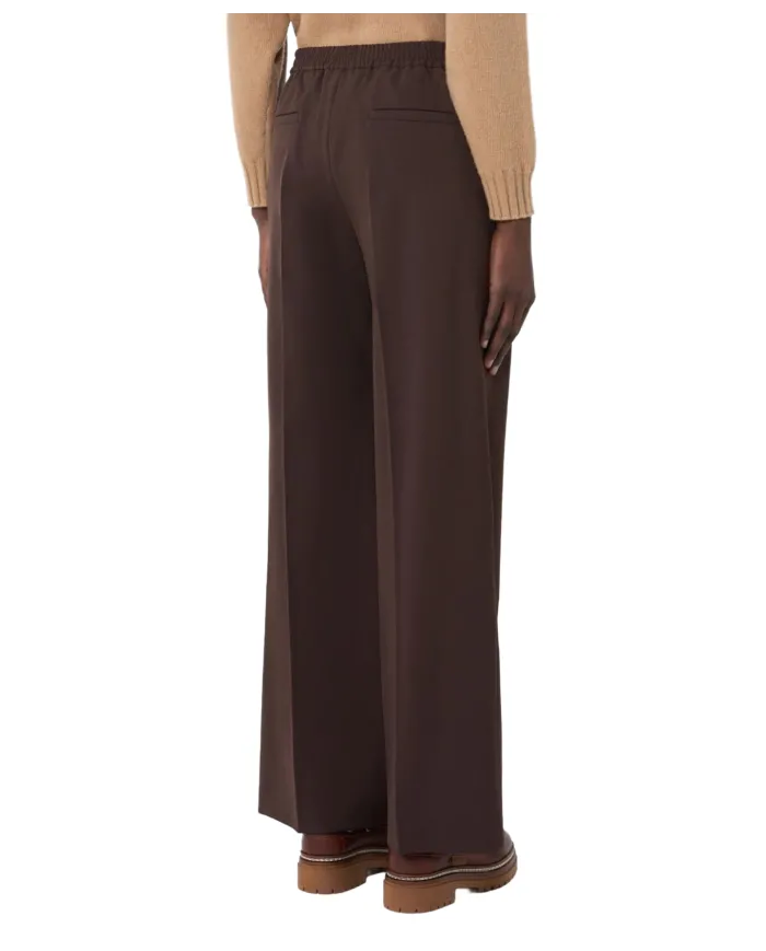 WEEKEND Pantalone Donna PETRA AI 25/26 lana con girovita elasticizzato 009 MORO