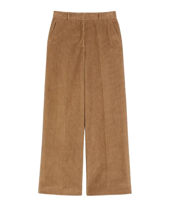 WEEKEND Pantaloni Donna TANIA AI 25/26 cotone larco lavorato a costine 006 NOCCIOLA