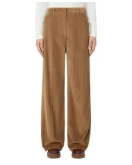 WEEKEND Pantaloni Donna TANIA AI 25/26 cotone larco lavorato a costine 006 NOCCIOLA