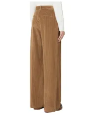 WEEKEND Pantaloni Donna TANIA AI 25/26 cotone larco lavorato a costine 006 NOCCIOLA