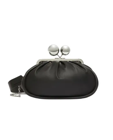 WEEKEND Borsa Donna MILVANEW AI 25/26 nappa di pelle con chiusura a clip clap 007 NERO