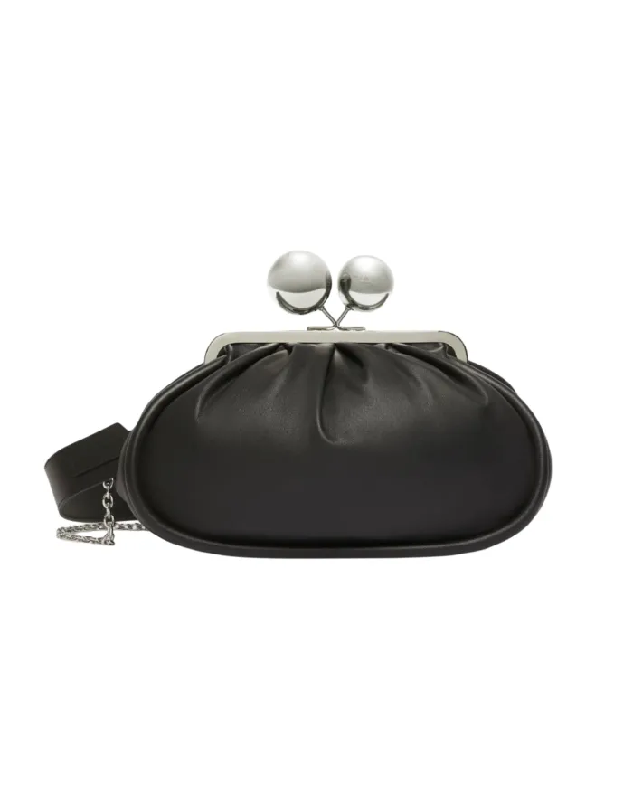 WEEKEND Borsa Donna 5516025600 MILVANEW AI 25/26 nappa di pelle con chiusura a clip clap 007 NERO WEEKEND Borsa Donna 5516025600 MILVANEW AI 25/26 nappa di pelle con chiusura a clip clap 007 NERO
