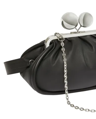 WEEKEND Borsa Donna MILVANEW AI 25/26 nappa di pelle con chiusura a clip clap 007 NERO
