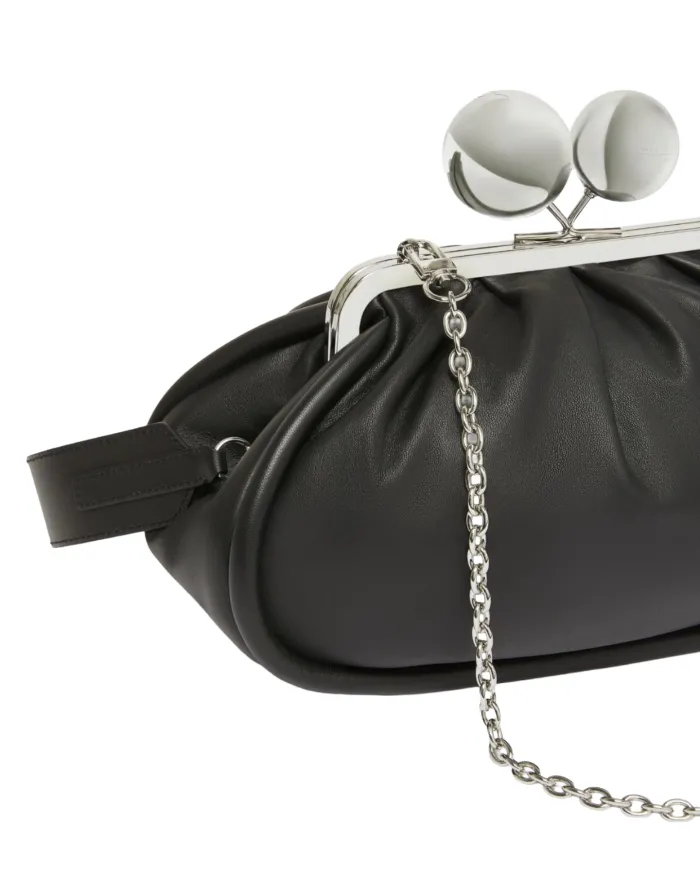 WEEKEND Borsa Donna MILVANEW AI 25/26 nappa di pelle con chiusura a clip clap 007 NERO