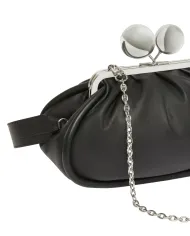 WEEKEND Borsa Donna MILVANEW AI 25/26 nappa di pelle con chiusura a clip clap 007 NERO