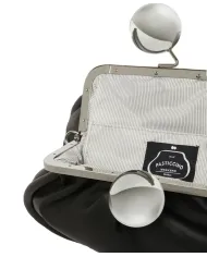 WEEKEND Borsa Donna MILVANEW AI 25/26 nappa di pelle con chiusura a clip clap 007 NERO