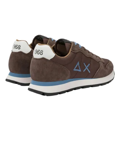SUN68 Sneaker Uomo Z45101 TOM SOLID AI 25/26 pelle con ricamo logato 08 MARRONE SUN68 Sneaker Uomo Z45101 TOM SOLID AI 25/26 pelle con ricamo logato 08 MARRONE