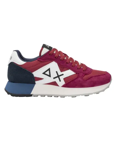 SUN68 Sneaker Uomo Z45113 JAKI SOLID AI 25/26 pelle con max patch applicata 35 BORDEAUX SUN68 Sneaker Uomo Z45113 JAKI SOLID AI 25/26 pelle con max patch applicata 35 BORDEAUX