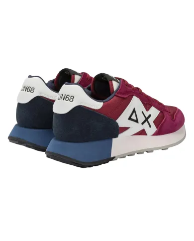 SUN68 Sneaker Uomo Z45113 JAKI SOLID AI 25/26 pelle con max patch applicata 35 BORDEAUX SUN68 Sneaker Uomo Z45113 JAKI SOLID AI 25/26 pelle con max patch applicata 35 BORDEAUX