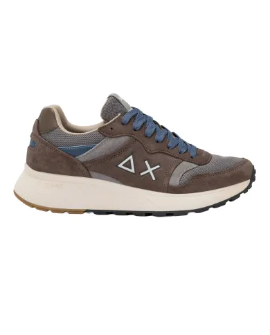 SUN68 Sneakers Uomo Z45125 SUN DADDY AI 25/26 pelle running con dettaglio logato 08 MARRONE SUN68 Sneakers Uomo Z45125 SUN DADDY AI 25/26 pelle running con dettaglio logato 08 MARRONE