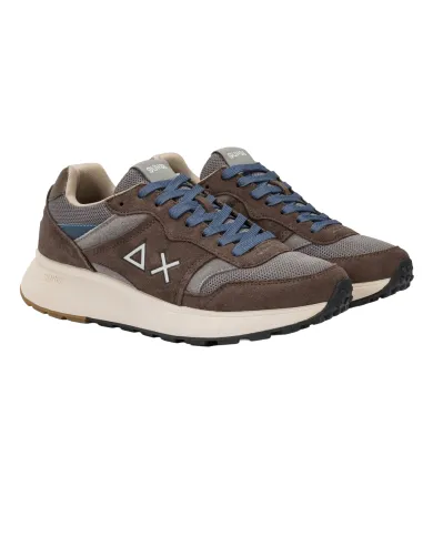 SUN68 Sneakers Uomo Z45125 SUN DADDY AI 25/26 pelle running con dettaglio logato 08 MARRONE SUN68 Sneakers Uomo Z45125 SUN DADDY AI 25/26 pelle running con dettaglio logato 08 MARRONE