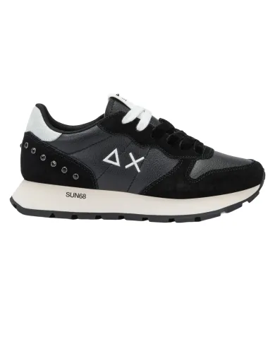 SUN68 Sneakers Donna Z45206 ALLY STUDS AI 25/26 pelle stile running con borchie applicate 11 NERO SUN68 Sneakers Donna Z45206 ALLY STUDS AI 25/26 pelle stile running con borchie applicate 11 NERO