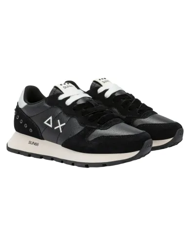 SUN68 Sneakers Donna Z45206 ALLY STUDS AI 25/26 pelle stile running con borchie applicate 11 NERO SUN68 Sneakers Donna Z45206 ALLY STUDS AI 25/26 pelle stile running con borchie applicate 11 NERO