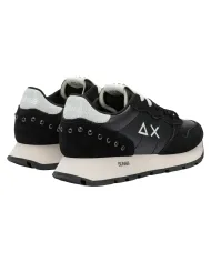 SUN68 Sneakers Donna Z45206 ALLY STUDS AI 25/26 pelle stile running con borchie applicate 11 NERO