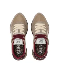 SUN68 Sneaker Donna Z45207 ALLY VINTAGE AI 25/26 in suede vintage e nylon 16 BEIGE