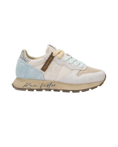 SUN68 Sneaker Donna Z45207 ALLY VINTAGE AI 25/26 in suede vintage e nylon 31 BIANCO PANNA SUN68 Sneaker Donna Z45207 ALLY VINTAGE AI 25/26 in suede vintage e nylon 31 BIANCO PANNA