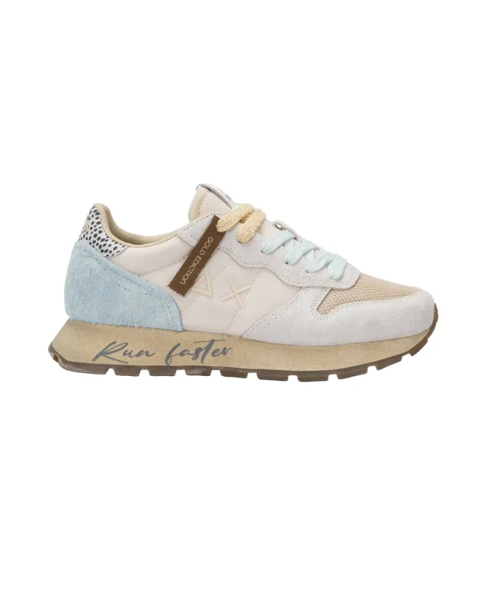 SUN68 Sneaker Donna Z45207 ALLY VINTAGE AI 25/26 in suede vintage e nylon 31 BIANCO PANNA SUN68 Sneaker Donna Z45207 ALLY VINTAGE AI 25/26 in suede vintage e nylon 31 BIANCO PANNA