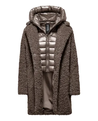 BOMBOOGIE Cappotto Donna CW6570_SFC5 ODESSA AI 25/26 regular con cappuccio trapuntato 148 urban bronze BOMBOOGIE Cappotto Donna CW6570_SFC5 ODESSA AI 25/26 regular con cappuccio trapuntato 148 urban bronze