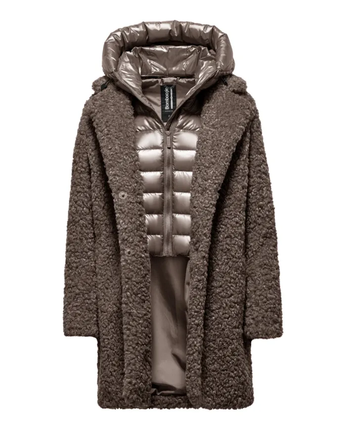 BOMBOOGIE Cappotto Donna CW6570_SFC5 ODESSA AI 25/26 regular con cappuccio trapuntato 148 urban bronze BOMBOOGIE Cappotto Donna CW6570_SFC5 ODESSA AI 25/26 regular con cappuccio trapuntato 148 urban bronze