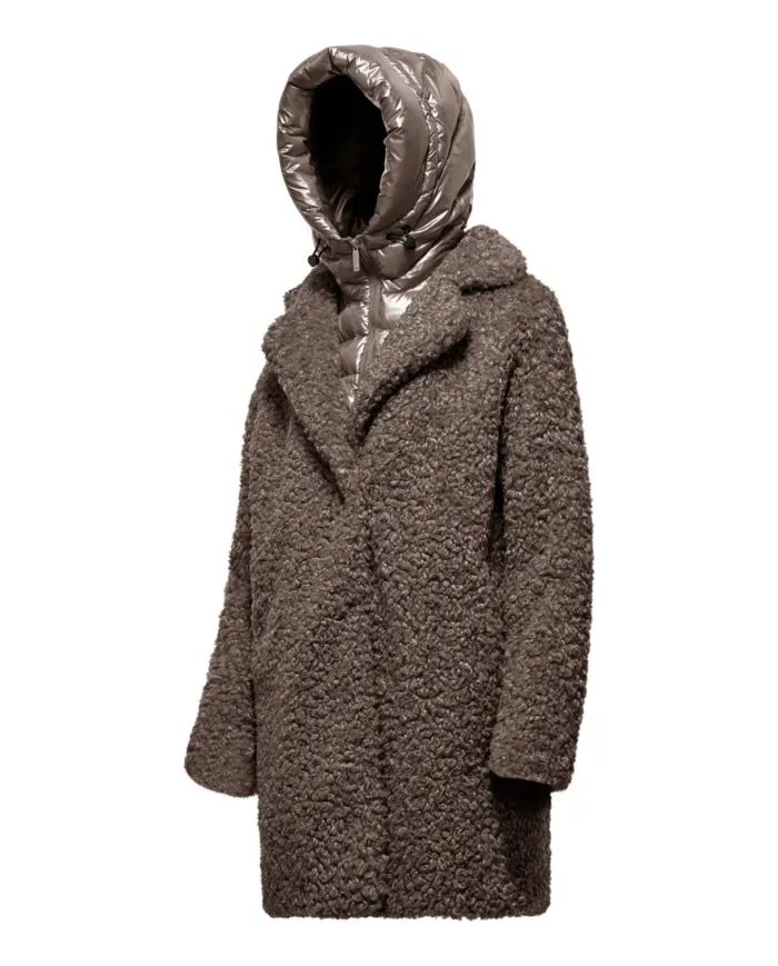 BOMBOOGIE Cappotto Donna CW6570_SFC5 ODESSA AI 25/26 regular con cappuccio trapuntato 148 urban bronze BOMBOOGIE Cappotto Donna CW6570_SFC5 ODESSA AI 25/26 regular con cappuccio trapuntato 148 urban bronze
