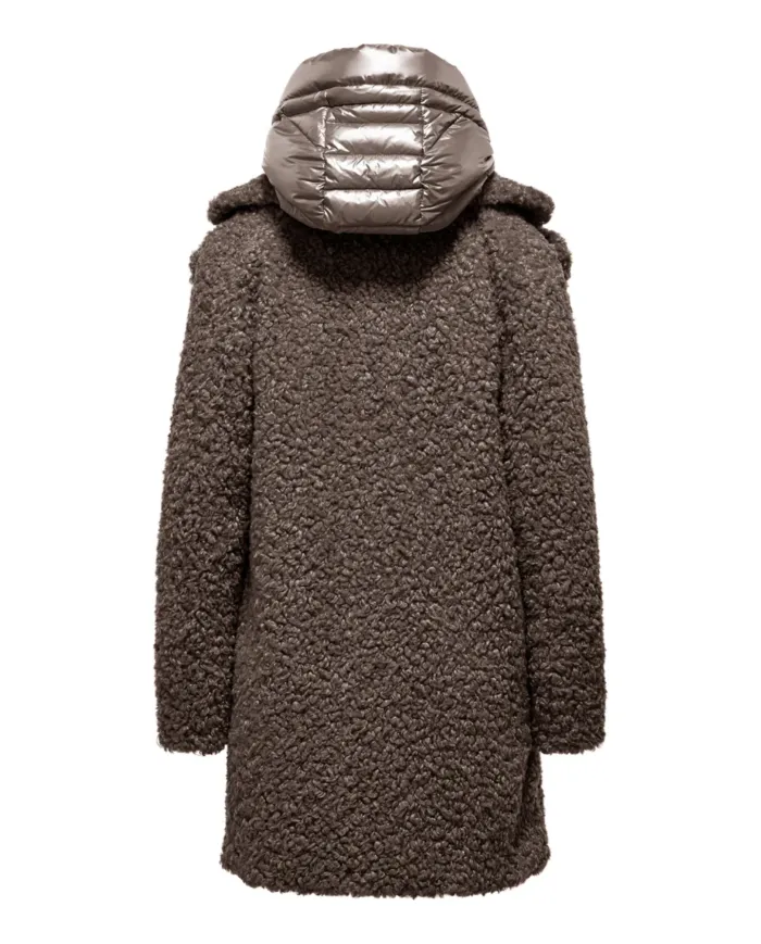 BOMBOOGIE Cappotto Donna CW6570_SFC5 ODESSA AI 25/26 regular con cappuccio trapuntato 148 urban bronze