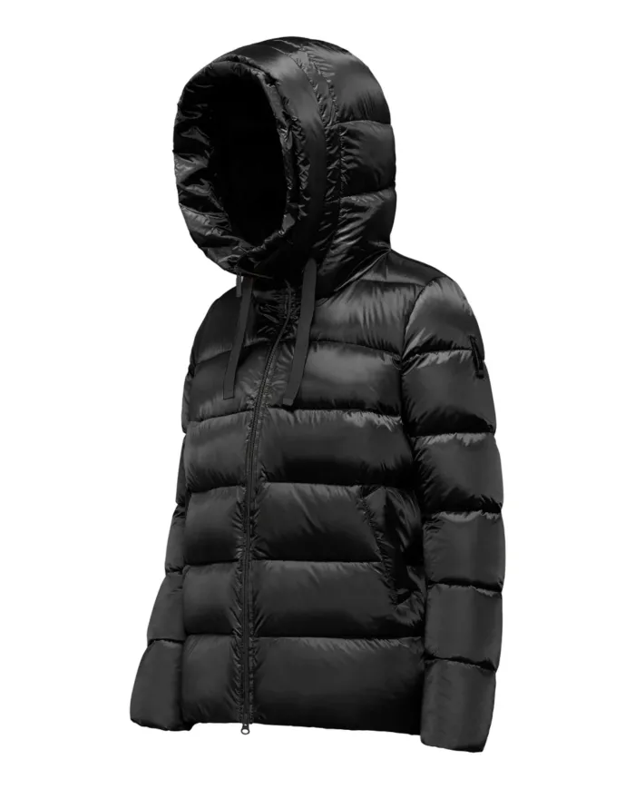 BOMBOOGIE Piumino Donna GW6012_TMF5 ROME AI 25/26 nylon regular trapuntato con cappuccio 90 BLACK BOMBOOGIE Piumino Donna GW6012_TMF5 ROME AI 25/26 nylon regular trapuntato con cappuccio 90 BLACK