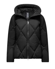 BOMBOOGIE Piumino Donna GW8639 MNW5 DIAMOND AI 25/26 nylon in tinta unita con motivo trapuntato 90 BLACK