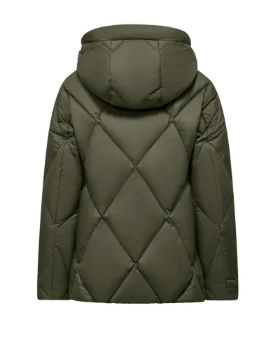 BOMBOOGIE Piumino Donna GW8639 MNW5 DIAMOND AI 25/26 nylon in tinta unita con motivo trapuntato 365 D.moss green BOMBOOGIE Piumino Donna GW8639 MNW5 DIAMOND AI 25/26 nylon in tinta unita con motivo trapuntato 365 D.moss green