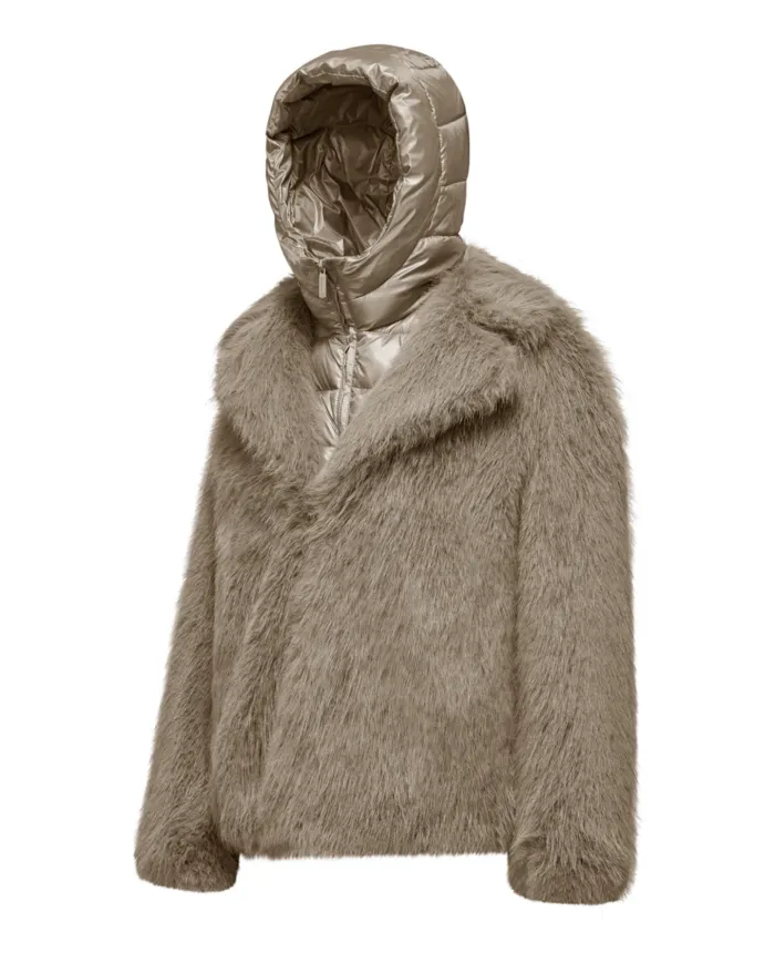 BOMBOOGIE Cappotto Donna GW9148_FRL5 PARIS AI 25/26 regular ecopelliccia con cappuccio 172 TAUPE BOMBOOGIE Cappotto Donna GW9148_FRL5 PARIS AI 25/26 regular ecopelliccia con cappuccio 172 TAUPE