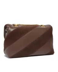 PINKO Borsa Donna 100038 A2JY LOVE PUFF classic AI 25/26 pelle con motivo trapuntato L74V mar castano/mat