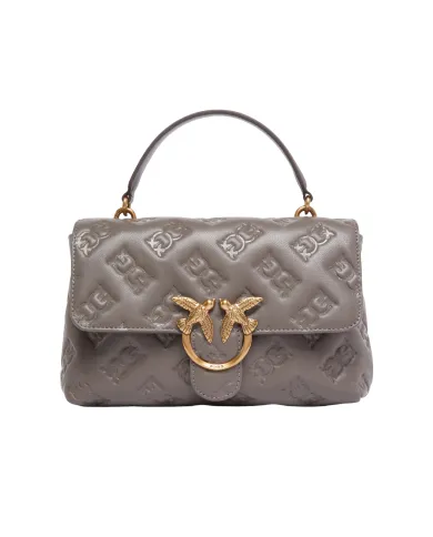 PINKO Borsa Donna 100043 A2JX LOVE LADY PUFF classic AI 25/26 pelle con motivo logato Love Birds K33Q g.asfalto/ant.gold PINKO Borsa Donna 100043 A2JX LOVE LADY PUFF classic AI 25/26 pelle con motivo logato Love Birds K33Q g.asfalto/ant.gold