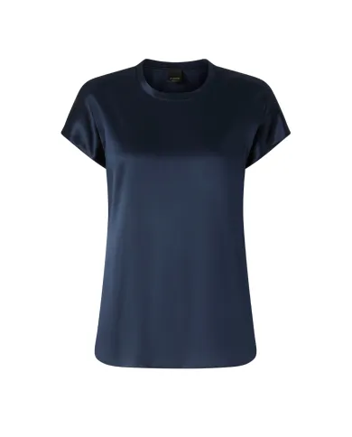 PINKO Blusa Donna 100100 A3A8 FARIDA AI 25/26 seta in tinta unita GA3 BLU dipinto PINKO Blusa Donna 100100 A3A8 FARIDA AI 25/26 seta in tinta unita GA3 BLU dipinto