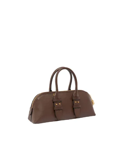 PINKO Borsa Donna 105334 A0QO ESCAPE BAG HORIZONTAL AI 25/26 a mano in pelle L74V mar castano/mat