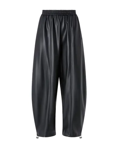 PINKO Pantalone Donna 105420 A2Q1 SPEZIA AI 25/26 ecopelle stile balloon con coulisse regolabile Z99 NERO limousine PINKO Pantalone Donna 105420 A2Q1 SPEZIA AI 25/26 ecopelle stile balloon con coulisse regolabile Z99 NERO limousine