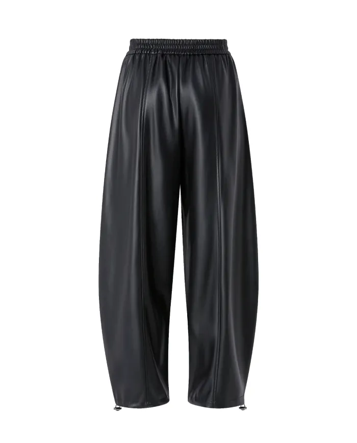 PINKO Pantalone Donna 105420 A2Q1 SPEZIA AI 25/26 ecopelle stile balloon con coulisse regolabile Z99 NERO limousine PINKO Pantalone Donna 105420 A2Q1 SPEZIA AI 25/26 ecopelle stile balloon con coulisse regolabile Z99 NERO limousine