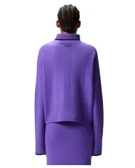 PINKO Dolcevita Donna 105446 A2Q9 FALKLAND AI 25/26 lana con bordatura a costine W21 LAVANDA bluast