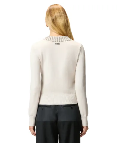 PINKO Maglia Donna 105530 A2S4 VENTOTENE AI 25/26 viscosa con colletto dotata di strass applicate I23 ARGENTO PINKO Maglia Donna 105530 A2S4 VENTOTENE AI 25/26 viscosa con colletto dotata di strass applicate I23 ARGENTO