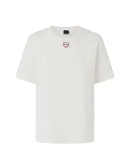 PINKO T-shirt Donna 105665 A2IB TORTINO AI 25/26 cotone con ricamo logato Z05 BIANCO