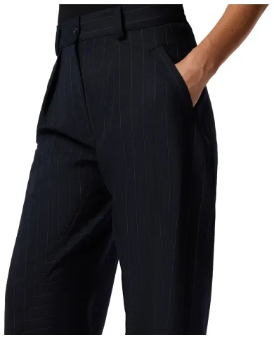 PINKO Pantalone Donna 105707 A2QY PASTASFOGLIA AI 25/26 gessato a palloncino in lana EZ1 BLU/BIANCO PINKO Pantalone Donna 105707 A2QY PASTASFOGLIA AI 25/26 gessato a palloncino in lana EZ1 BLU/BIANCO